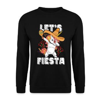 Cinco De Mayo Party Süßes Dabbing mexikanisches Einhorn - Unisex Pullover - Schwarz - Vorne - Alina (178cm) & Michal (187cm)