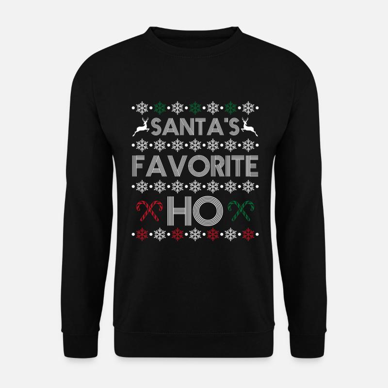 Santa's favorite ho - Sweat-shirt Unisexe - noir