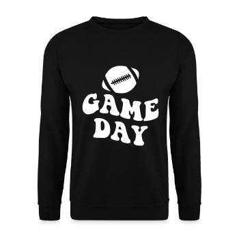 Jour de match - Football - Sweat-shirt Unisexe - noir - Devant - Alina (178cm) & Michal (187cm)