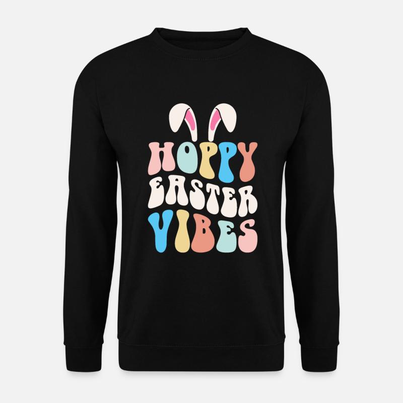 Hoppy Easter Vibes - Ostern - Sweat-shirt Unisexe - noir
