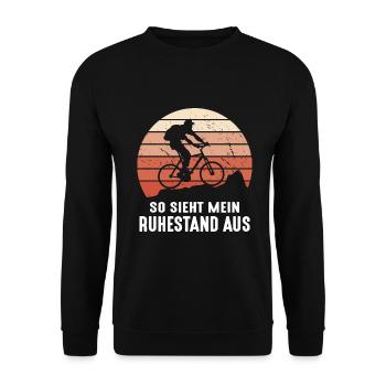 Eine schöne idee für alle Radsportler - Unisex Pullover - Schwarz - Vorne - Alina (178cm) & Michal (187cm)