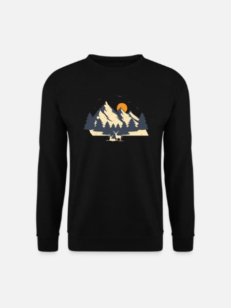 Arbre, Nature, Plein air, Forêt, Arbres, Protection de l’environnement - Sweat-shirt Unisexe - noir