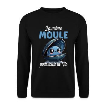 Bachelor Party Gift Wedding Humor - Unisex Sweatshirt - black - Front - Alina (178cm) & Michal (187cm)