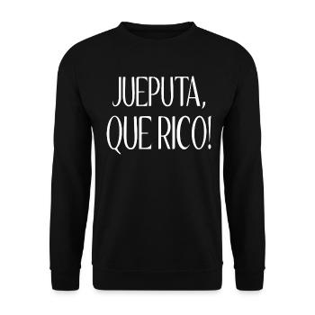Damn it, how delicious - Unisex Sweatshirt - black - Front - Alina (178cm) & Michal (187cm)