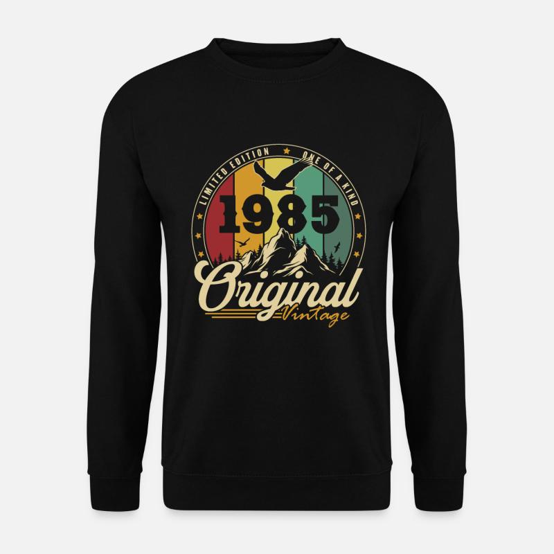 Original 1985 Vintage Retro Jubiläumsgeschenk - Unisex Pullover - Schwarz