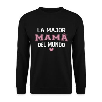 La meilleure maman du monde pour la fête des mères - Sweat-shirt Unisexe - noir - Devant - Alina (178cm) & Michal (187cm)