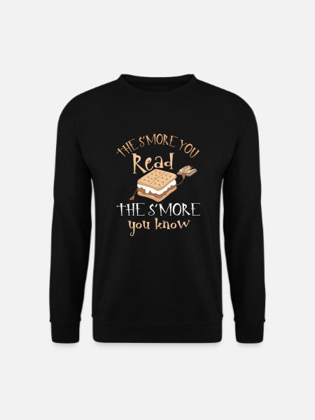 s'more, read, book, lover, perfect, reading, - Unisex Pullover - Schwarz