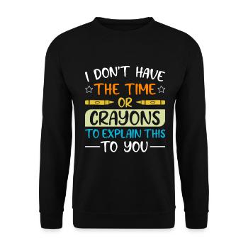 Laugh and Learn: Teacher Humor and School Jokes - Unisex Sweatshirt - black - Front - Alina (178cm) & Michal (187cm)