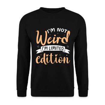 Étrange, drôle, limité : Explorez l’unique - Sweat-shirt Unisexe - noir - Devant - Alina (178cm) & Michal (187cm)