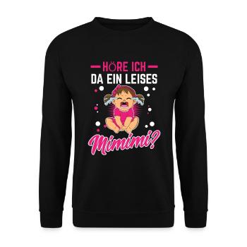 Mimimi - Unisex Pullover - Schwarz - Vorne - Alina (178cm) & Michal (187cm)