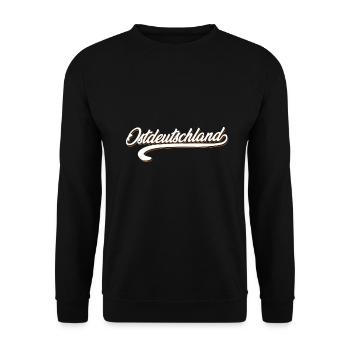 DDR Ostdeutschland - Unisex Pullover - Schwarz - Vorne - Alina (178cm) & Michal (187cm)