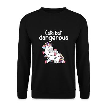 Arts martiaux judo jiu jitsu karaté - Sweat-shirt Unisexe - noir - Devant - Alina (178cm) & Michal (187cm)