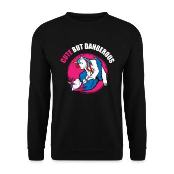 Arts martiaux judo jiu jitsu karaté - Sweat-shirt Unisexe - noir - Devant - Alina (178cm) & Michal (187cm)