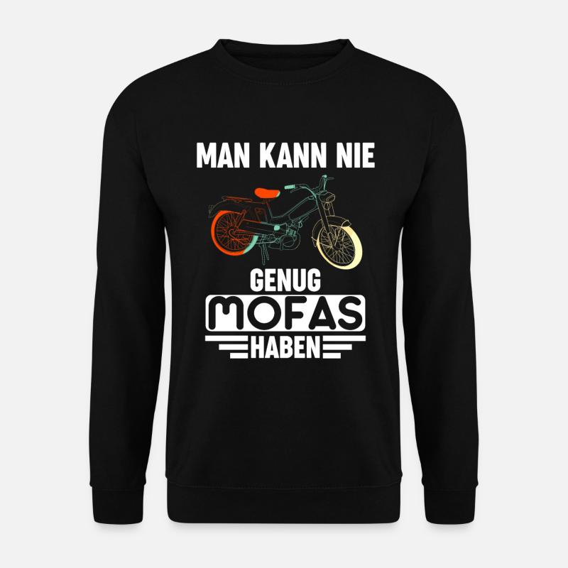 Mofa Mofas Moped DDR Hercules Geschenkidee - Unisex Pullover - Schwarz