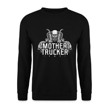 Idée de cadeau drôle de chauffeur de camion - Sweat-shirt Unisexe - noir - Devant - Alina (178cm) & Michal (187cm)