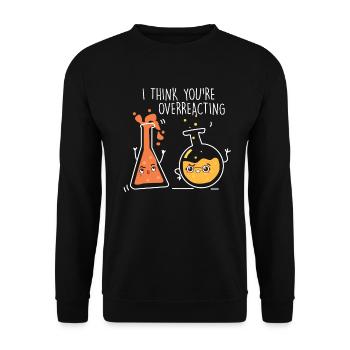 École nerd drôle enseignant - Sweat-shirt Unisexe - noir - Devant - Alina (178cm) & Michal (187cm)