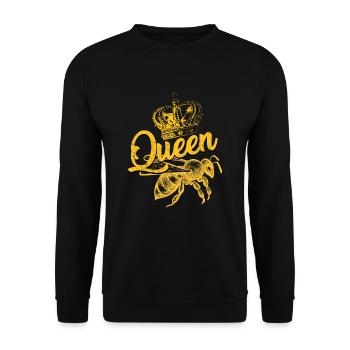 Queen Bee Beekeeper Honey Bee - Unisex Sweatshirt - black - Front - Alina (178cm) & Michal (187cm)