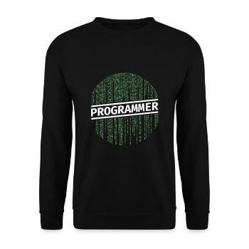 Programmer Programmierer Coding - Unisex Pullover - Schwarz - Vorne - Alina (178cm) & Michal (187cm)