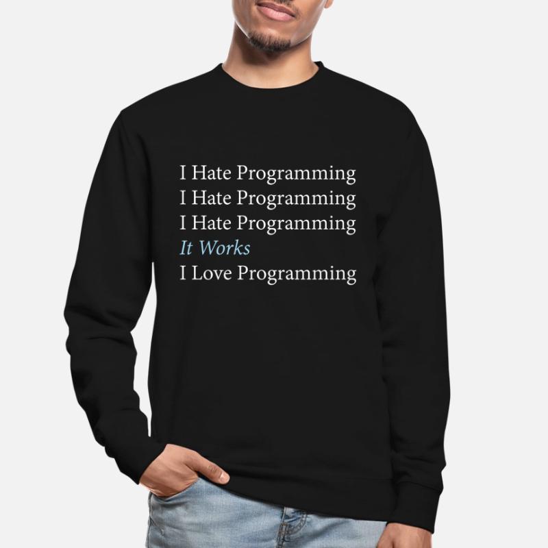 I Hate Programming Programmierer Coding Unisex Pullover
