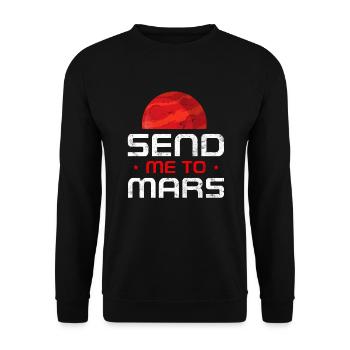 Mars - Sweat-shirt Unisexe - noir - Devant - Alina (178cm) & Michal (187cm)