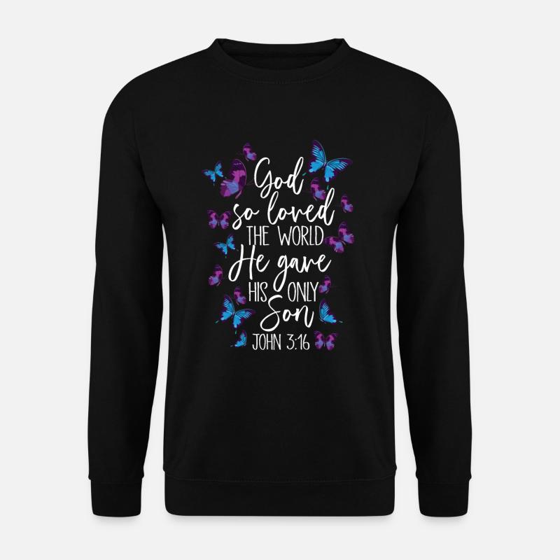 Christlicher Bibelvers Religion - Unisex Pullover - Schwarz