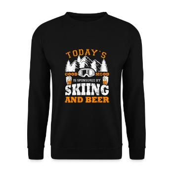 Ski cadeau de sports d'hiver d'hiver - Sweat-shirt Unisexe - noir - Devant - Alina (178cm) & Michal (187cm)