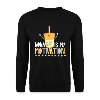Bubble Tea - Sweat-shirt Unisexe - noir - Devant - Alina (178cm) & Michal (187cm)