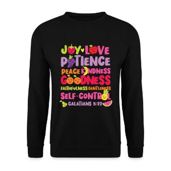 Religion biblique chrétienne - Sweat-shirt Unisexe - noir - Devant - Alina (178cm) & Michal (187cm)