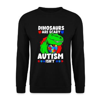 Autisme Conscience - Sweat-shirt Unisexe - noir - Devant - Alina (178cm) & Michal (187cm)