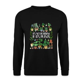 Gardener Plants - Unisex Sweatshirt - black - Front - Alina (178cm) & Michal (187cm)