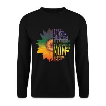 Autism Awareness - Unisex Sweatshirt - black - Front - Alina (178cm) & Michal (187cm)