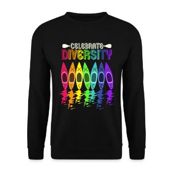 Kajak - Sweat-shirt Unisexe - noir - Devant - Alina (178cm) & Michal (187cm)