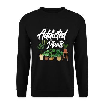 Gardener Plants - Unisex Sweatshirt - black - Front - Alina (178cm) & Michal (187cm)
