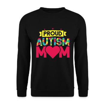 Autism Awareness - Unisex Sweatshirt - black - Front - Alina (178cm) & Michal (187cm)