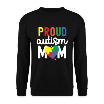 Autism Awareness - Unisex Sweatshirt - black - Front - Alina (178cm) & Michal (187cm)