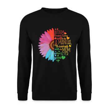 Autism Awareness - Unisex Sweatshirt - black - Front - Alina (178cm) & Michal (187cm)