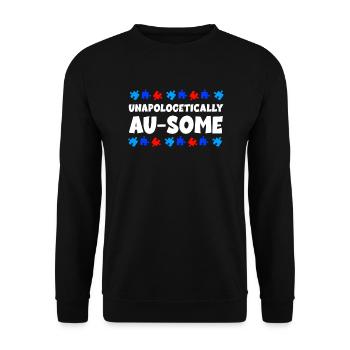 Autisme Conscience - Sweat-shirt Unisexe - noir - Devant - Alina (178cm) & Michal (187cm)