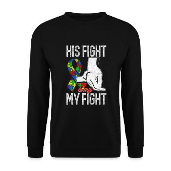 Autisme Conscience - Sweat-shirt Unisexe - noir - Devant - Alina (178cm) & Michal (187cm)