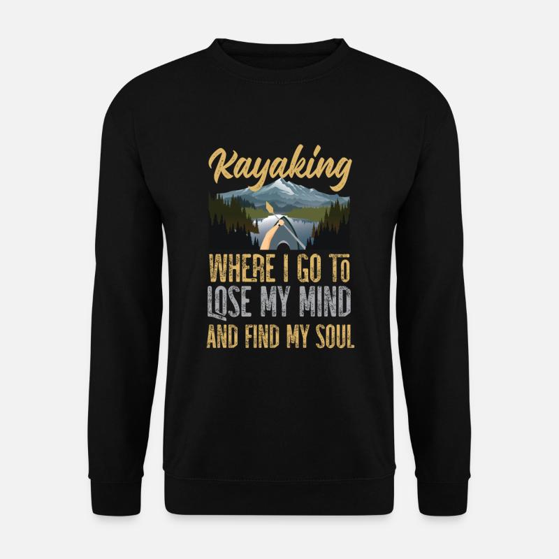 Kajak - Unisex Pullover - Schwarz
