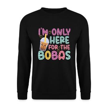 Bubble Tea - Sweat-shirt Unisexe - noir - Devant - Alina (178cm) & Michal (187cm)