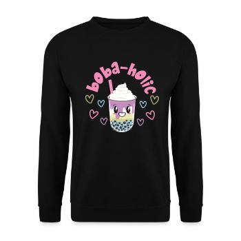 Bubble Tea - Sweat-shirt Unisexe - noir - Devant - Alina (178cm) & Michal (187cm)