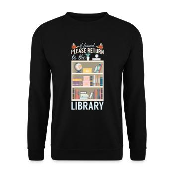 Livre Lire Littérature - Sweat-shirt Unisexe - noir - Devant - Alina (178cm) & Michal (187cm)