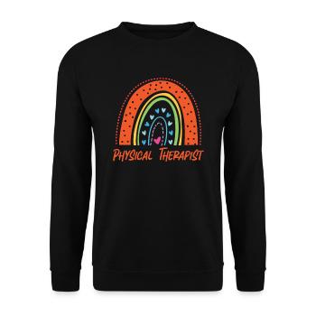 Physical Therapist Therapy - Unisex Sweatshirt - black - Front - Alina (178cm) & Michal (187cm)