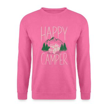 Camping Happy Camper Motorhome - Unisex Pullover - Pink - Vorne