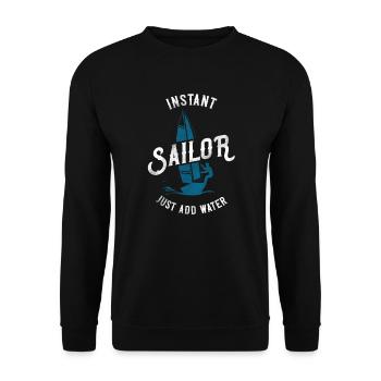 Sailing Instant Sailor Just Add - Unisex Pullover - Schwarz - Vorne - Alina (178cm) & Michal (187cm)