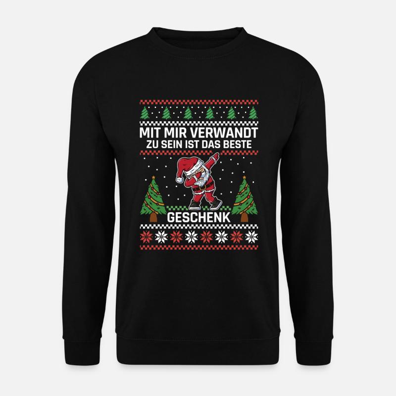Mit mir verwandt zu sein ist das beste Geschenk - Unisex Pullover - Schwarz