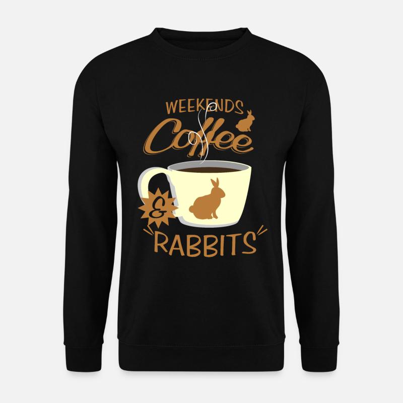 Weekend Rabbit Coffee - Unisex Sweatshirt - black