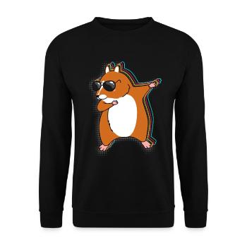 Hamster Dab - Sweat-shirt Unisexe - noir - Devant - Alina (178cm) & Michal (187cm)