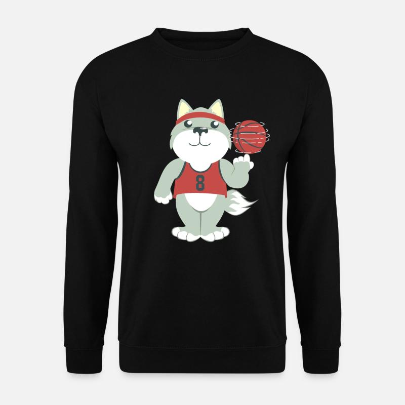 Loup de basket-ball - Sweat-shirt Unisexe - noir