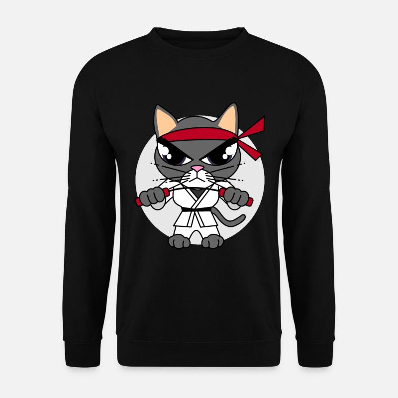 Karate Cat - Unisex Sweatshirt - black